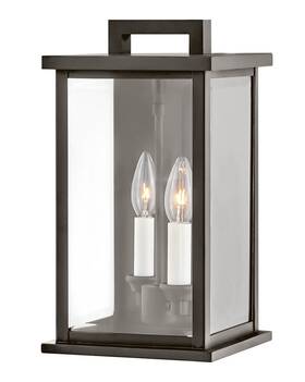 20010 Hinkley Lighting 640665200188 Weymouth 2 Light 14.25 Inch Tall Outdoor Wall - Bronze 20010 Hinkley Lighting 640665200188 Weymouth 2 Light 14.25 Inch Tall Outdoor Wall - Bronze