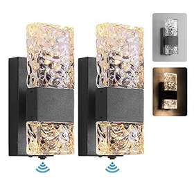 Hitoo 798386980046 Outdoor Light Fixture Dusk To Dawn Led Crystal Lights Wall Mount Water Hitoo 798386980046 Outdoor Light Fixture Dusk To Dawn Led Crystal Lights Wall Mount Water