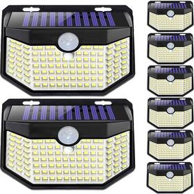 Hmcity-jy2440-2 Hmcity Ip65 Waterproof Wide Solar Wall Lights Ideal For Garden Patio Yard 8 Pack