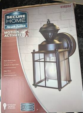 616281 Home 016963413245 Secure Hz Motion Activated Outdoor Light Fixture Black Matt 616281 Home 016963413245 Secure Hz Motion Activated Outdoor Light Fixture Black Matt