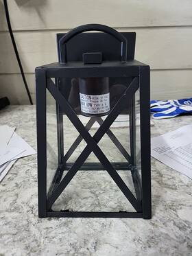 Ao4245 Home Angel Black Outdoor Wall Lantern Sconce 1-light Clear Glass Shade Free Shipping. Nib Ao4245 Home Angel Black Outdoor Wall Lantern Sconce 1-light Clear Glass Shade Free Shipping. Nib