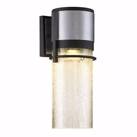 Hb7065-306 Home Decorators 16.5 In. Majestic Black Led Outdoor Wall Lamp