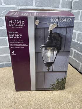 1001564300 Home Decorators Collection Medium Wilkerson 1-light Black Outdoor Wall Mount 1001564300 Home Decorators Collection Medium Wilkerson 1-light Black Outdoor Wall Mount