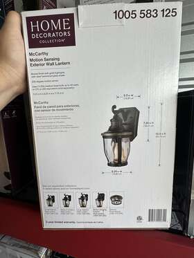 1001664123 Home Decorators Collection Mccarthy Medium 1-light Bronze Outdoor Wall Mount