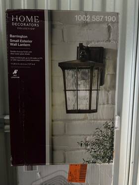 1002587190 Home Decorators Collection Barrington Small Exterior Wall Lantern 1002587190 Home Decorators Collection Barrington Small Exterior Wall Lantern