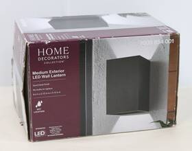1003-854-001 Home Decorators Collection Led Wall Lantern Medium Exterior - Sand Black