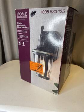 1005583125 Home Decorators Collection Hdc Mccarthy Outdoor Wall Light Lantern Motion Sensing Bronze Brand New In Box
