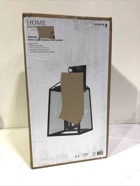 1007260736 Home Decorators Collection Blakeley 3-light Black Extra Large Outdoor Wall Lantern New