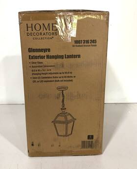 1007316245 Home Decorators Collection Glenneyre 18 Inch 2-light Oil Rubbed Bronze Outdoor Pendant Marks