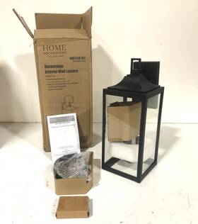 1007316257 Home Decorators Collection 23 Inch Havenridge 3-light Matte Black Outdoor Wall Sconce