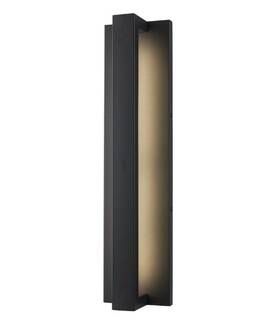 1009714374 Home Decorators Collection Archer 24 Inch Black Integrated Led Outdoor Wall Light