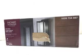 1009734567 Home Decorators Collection Aberdeen 18.75 Inch Outdoor Wall Fixture Clear Outer Frosted Inner