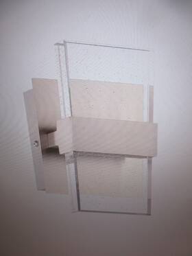 28616-hbos Home Decorators Collection Alberson 2-light Chrome Integrated Led With Bubble Glass Sconce