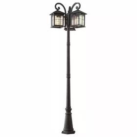 Home Decorators Collection 313112112173 Post Light 3head Seedy Glas Weather Resistant Aged Iron Finish Home Decorators Collection 313112112173 Post Light 3head Seedy Glas Weather Resistant Aged Iron Finish