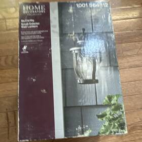 82122341 Home Decorators Collection Mccarthy Outdoor Led Wall Lantern Black Hardwired