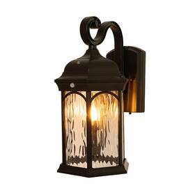 Fl-381hd Home Decorators Collection 16.1 Inch Bronze Integrated Led Motion Sensing Dusk To Dawn Outdoor Wall Light