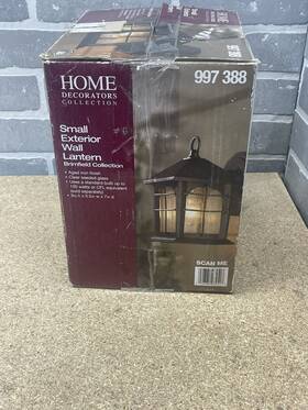 Hb48023p-151 Home Decorators Collection Brimfield 9 Inch 1-light Aged Iron Outdoor Wall Lantern Sconce