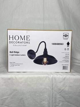 Hdp98975 Home Decorators Collection Bell Ridge 10 Inch Black Lantern Outdoor With 1-light