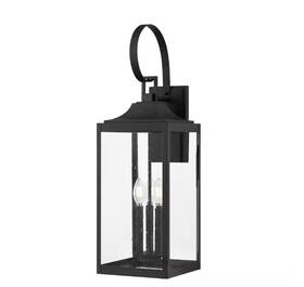 Ksz1603al-01 Home Decorators Collection Ksz1603al-01/bs 27.8 Inch 3-light Matte Black Outdoor Wall Light With Seeded Glass