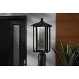 Pt-06005-del Home Decorators Collection Mauvo Canyon Black Dusk To Dawn Led Outdoor Post Light