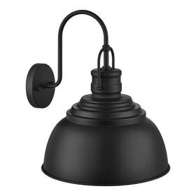 Rs2204065-w1 Home Decorators Collection Shelston 15.5 Inch 1-light Black Outdoor Barn Light Wall Fixture With Metal Shade
