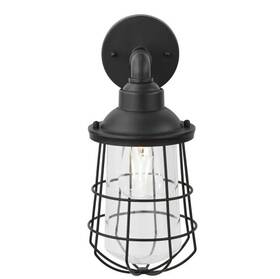 G19332 Home Depot 13.5 Inch 1-light Black Hardwired Nautical Outdoor Wall Light Lantern Sconce G19332 Home Depot 13.5 Inch 1-light Black Hardwired Nautical Outdoor Wall Light Lantern Sconce