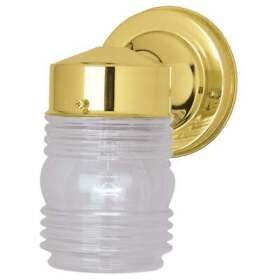 Iol20pb Home Impressions Polished Brass Incandescent Type A Outdoor Wall Light Fixture