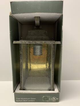 Home Trends 081069003324 Cast Aluminum Open Bottom Wall Lantern