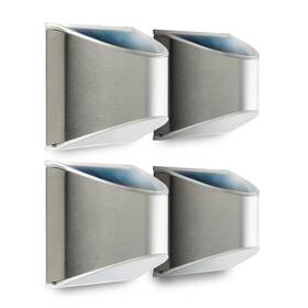 Home Zone 889526280659 Security Solar Wall Lights - Decorative Outdoor Fence Post Step
