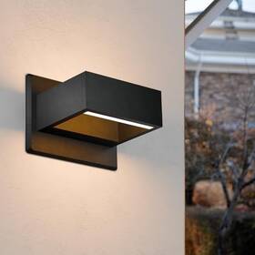 Hm17505 Homunaire Modern Outdoor Wall Light Up Down Lights Sconce With Black