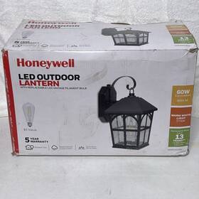 Ss00ad010820 Honeywell Black Led Wall Lantern Vg