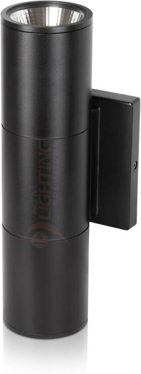Htm Lighting Solutions 810218230515 Black 20w Integrated Led Cylinder Light Wall Sconce
