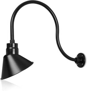 Htm Lighting Solutions 850081305262 Angled 10 Inch Black Shade With 24 Gooseneck Arm 2-pack