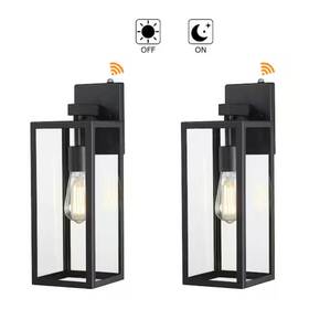 Hukoko 848507010197 1-light 17.25 Inch H Matte Black Outdoor Wall Lantern Sconce 2-set Of 1-pack Hukoko 848507010197 1-light 17.25 Inch H Matte Black Outdoor Wall Lantern Sconce 2-set Of 1-pack