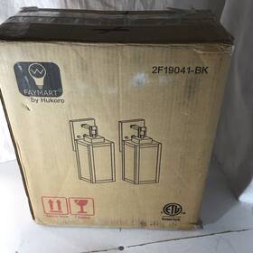 2f19041-bk Hukoro Wall Sconce 1-light Matte Black Outdoor 2-pack 2f19041-bk Hukoro Wall Sconce 1-light Matte Black Outdoor 2-pack