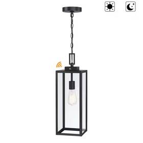 Hukoro 313051593507 21.5 Inch 1-light Matte Black Outdoor Hanging Lantern Pendant Light With Clear Gl Hukoro 313051593507 21.5 Inch 1-light Matte Black Outdoor Hanging Lantern Pendant Light With Clear Gl