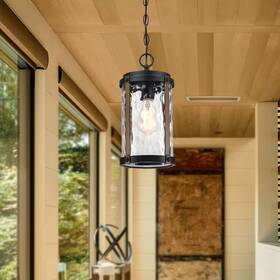 Hukoro 445027786767 Alfa 1-light Matte Black And Barnwood Accents Outdoor Hanging Lantern Pendant Li Hukoro 445027786767 Alfa 1-light Matte Black And Barnwood Accents Outdoor Hanging Lantern Pendant Li