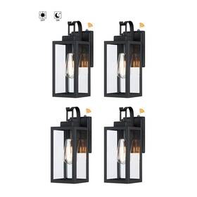 4f12151-s Hukoro Foothill 14 Inch 1-light Matte Black Outdoor Wall Lantern Sconce With