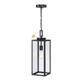 Hukoro 704920898128 21.5 Inch 1-light Matte Black Outdoor Hanging Lantern Pendant Light Dusk To Dawn Hukoro 704920898128 21.5 Inch 1-light Matte Black Outdoor Hanging Lantern Pendant Light Dusk To Dawn