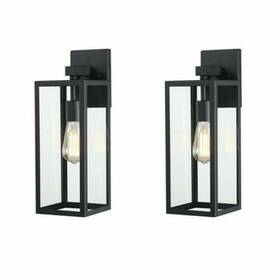 Hukoro 848507009450 1-light Black Outdoor Light Fixtures Wall Mounted Sconces Porch With Hukoro 848507009450 1-light Black Outdoor Light Fixtures Wall Mounted Sconces Porch With