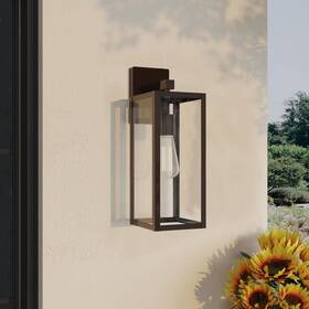 Hukoro 848507010180 Martin 17.5 Inch 1-light Bronze Hardwired Outdoor Wall Lantern No Bulbs Included