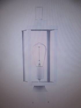 F12161-pl-wh Hukoro Martin 16.5 Inch 1-light White Outdoor Weather Resistant Post Light