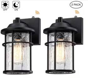 F88702-11i Hukoro Martin 1-light Matte Black Dusk-to-dawn Sensor Wall Lantern 11 Inch 2 Pack F88702-11i Hukoro Martin 1-light Matte Black Dusk-to-dawn Sensor Wall Lantern 11 Inch 2 Pack