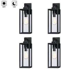 Nf52315-92j Hukoro Bonanza 18 Inch 1-light Black Wall Lantern Sconce With Clear Glass Shade