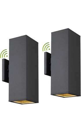 C03158 Huneason 13 Inch Up/down Led Outdoor Wall Sconce Light Fixture Dusk To Dawn Sensor Garage