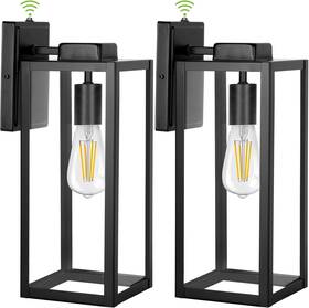 Wla-0413 Hykolity Large Outdoor Wall Light 16 Inch Lantern Dusk To Dawn Exterior Waterproof S
