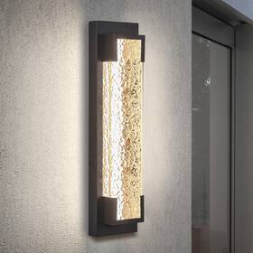 Ws-fxswbl-19 Hyunbae Outdoor Wall Light 18.9 Inch Large Led Modern Sconce Waterproof Exter