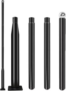 La003 Ifvbey Street Light Pole 13ft Black Metal Lamp Post For Lights La003 Ifvbey Street Light Pole 13ft Black Metal Lamp Post For Lights