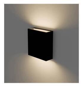 Illumishin 768617200120 Modern Black Led Up Down Wall Sconce 6w Outdoor Waterproof Light 3000k Porch