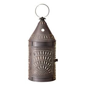 Irvins Country Tinware 812016032698 27-inch Blacksmiths Lantern With Chisel In Kettle Black